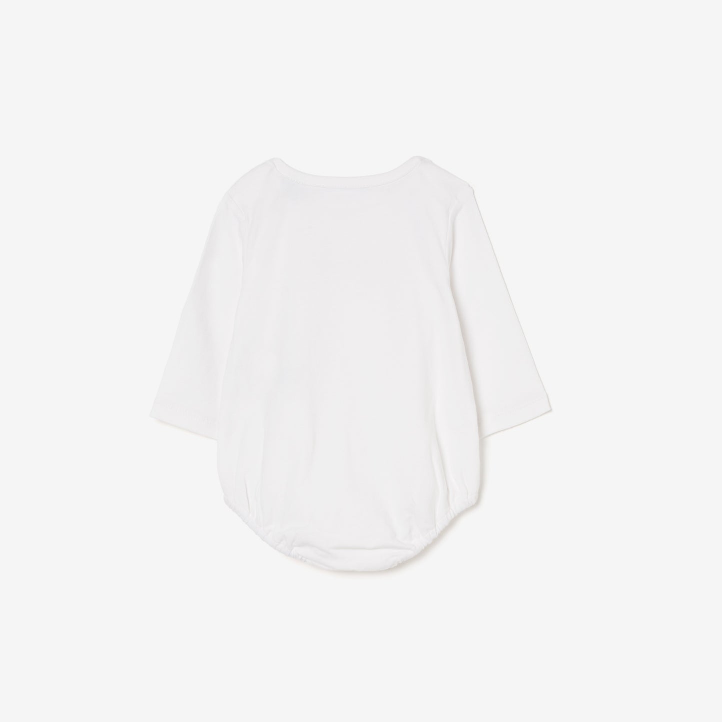 BabyHyo Long Sleeve Baby Bodysuit – White