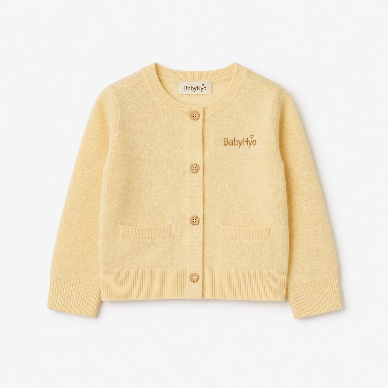 BabyHyo Baby Knitted Cardigan – Cream