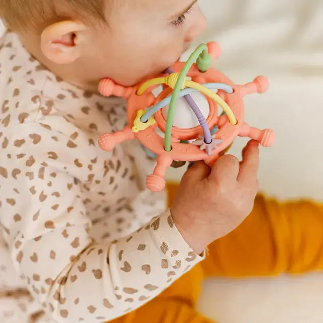 Silicone Rattle Teether Toy