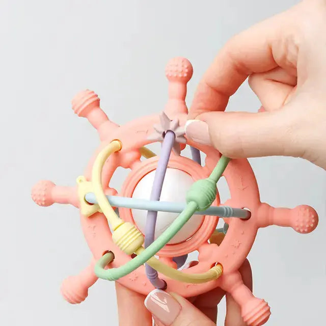 Silicone Rattle Teether Toy
