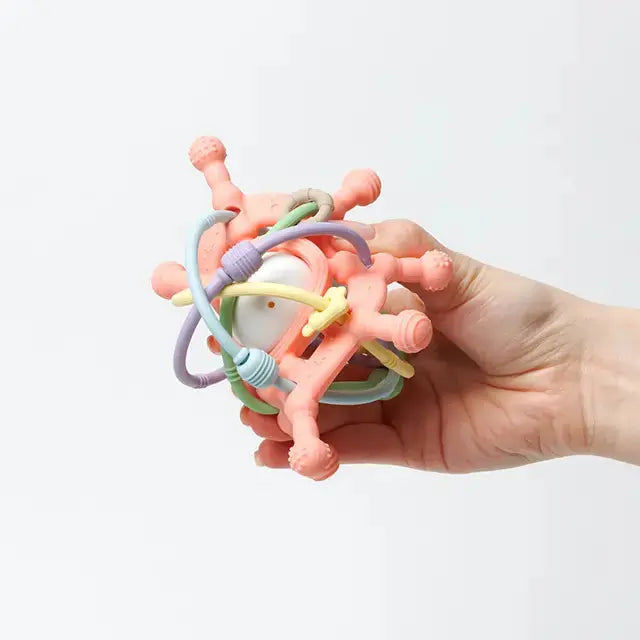 Silicone Rattle Teether Toy