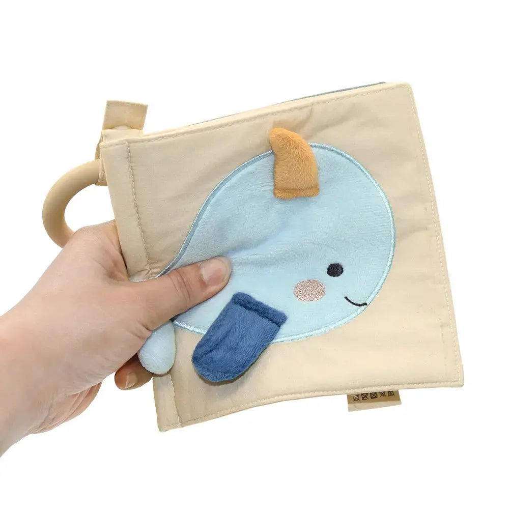 Ocean Friends Baby Fabric Book with Silicone Ring
