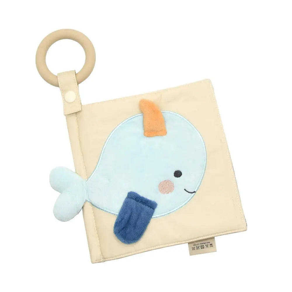 Ocean Friends Baby Fabric Book with Silicone Ring