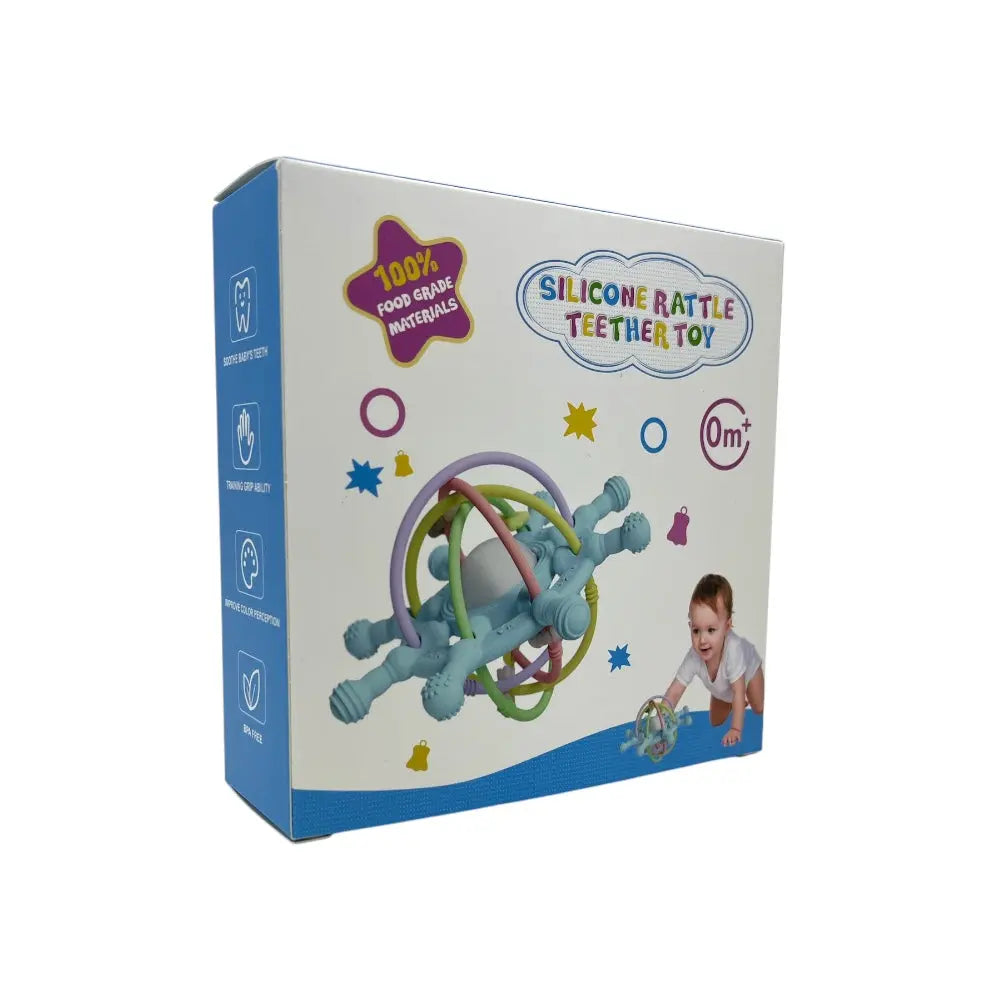 Silicone Rattle Teether Toy