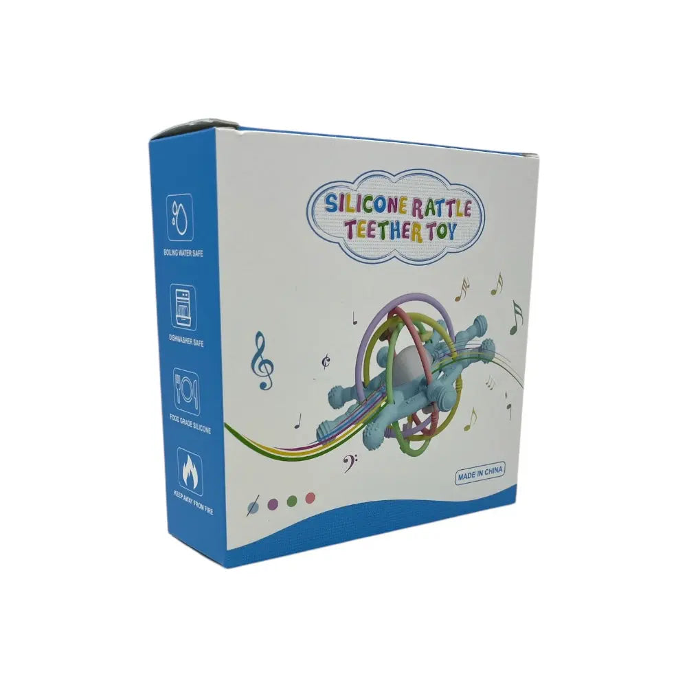 Silicone Rattle Teether Toy
