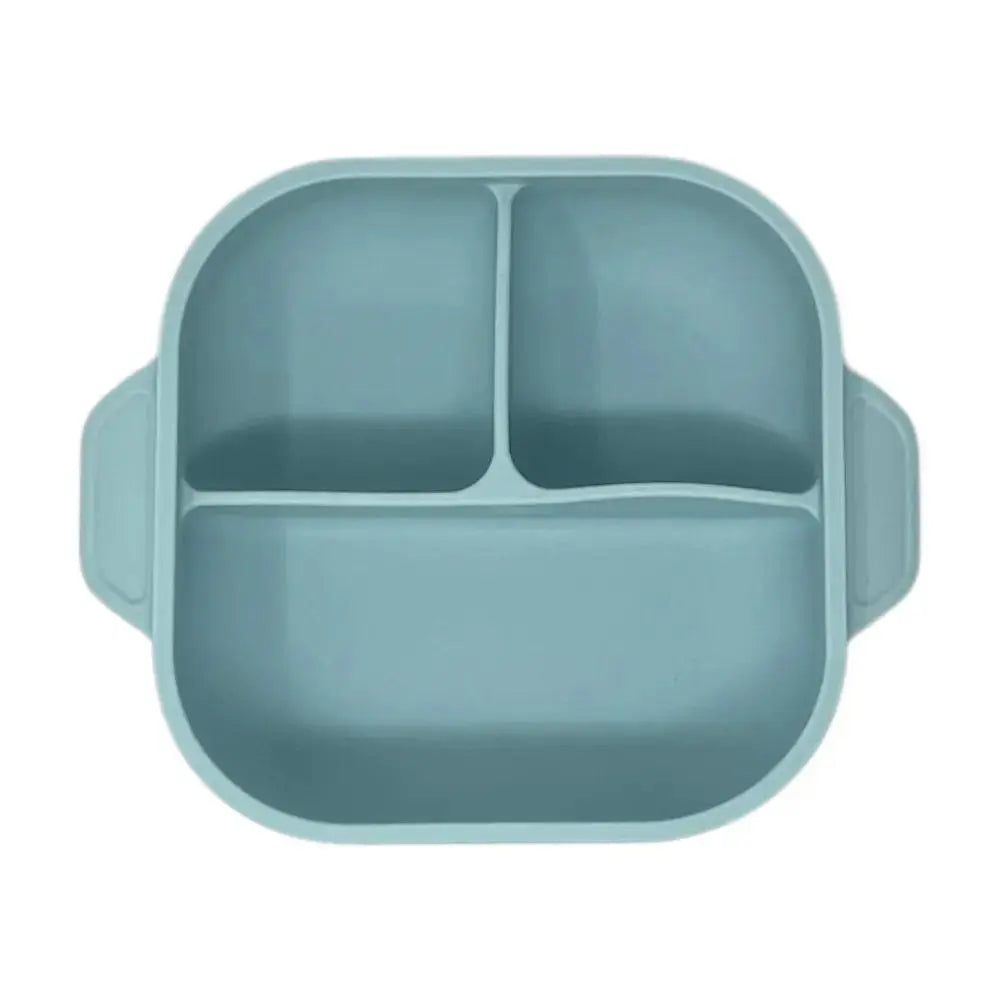 BabyHyo Baby Divided Feeding Tray with Lid – 3 Compartment Weaning Plate