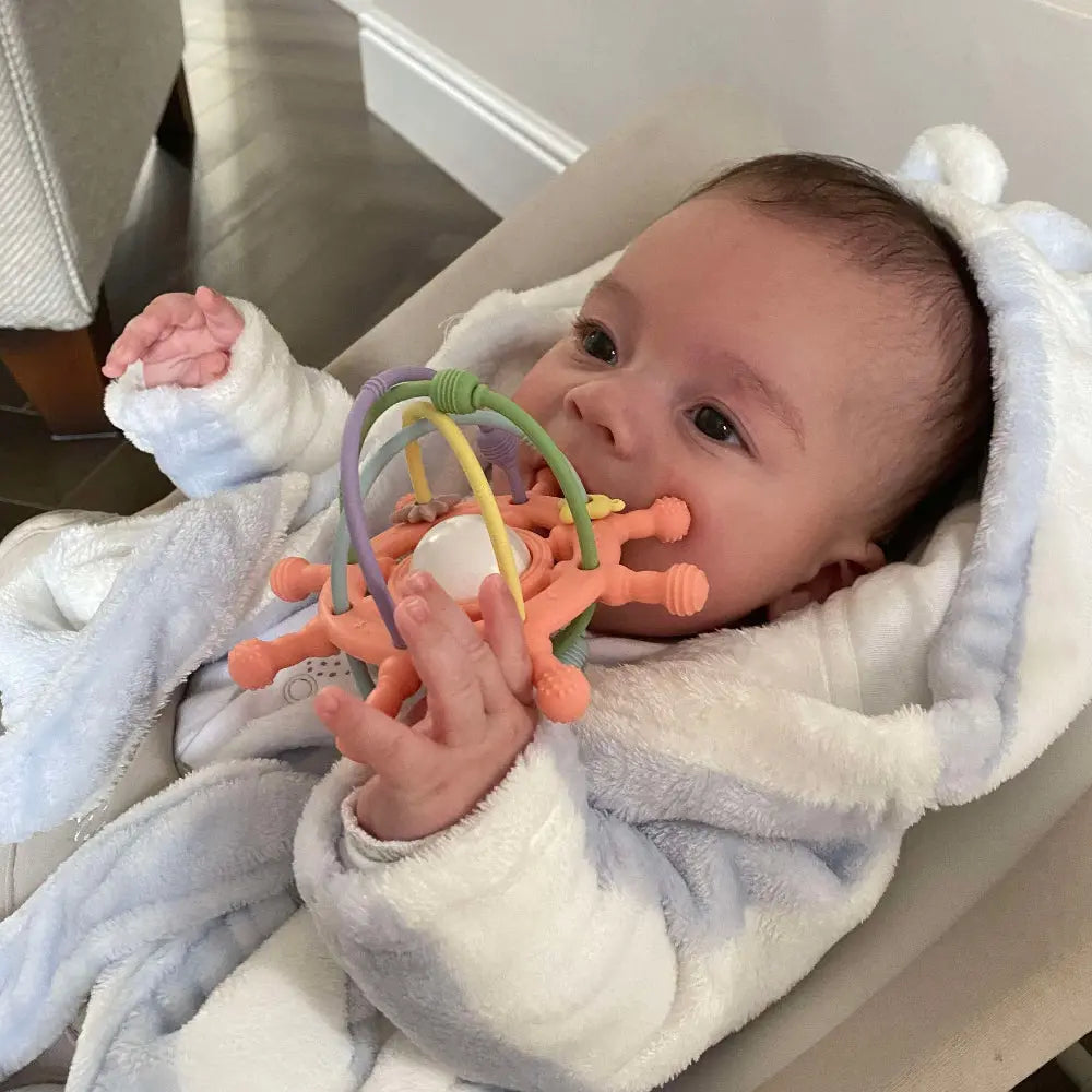 Silicone Rattle Teether Toy