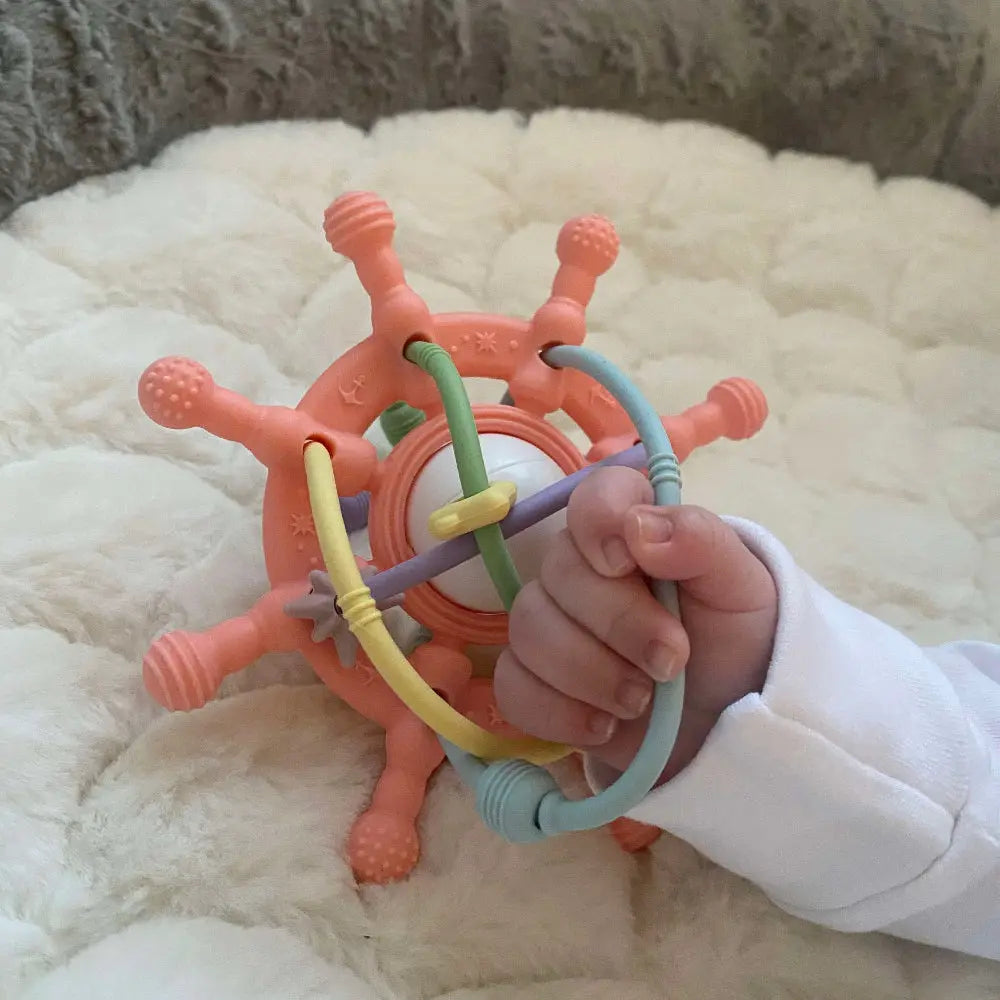Silicone Rattle Teether Toy