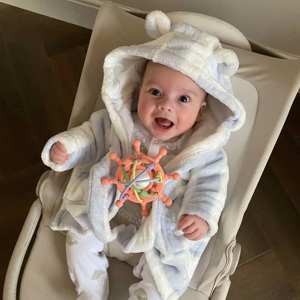 Silicone Rattle Teether Toy
