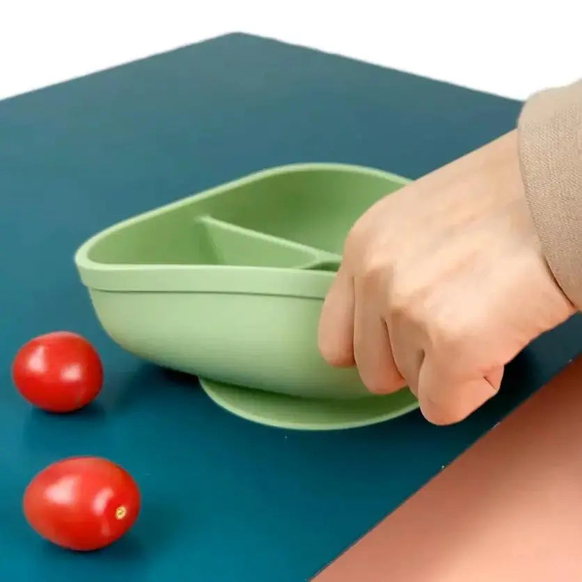 BabyHyo Baby Divided Feeding Tray with Lid – 3 Compartment Weaning Plate