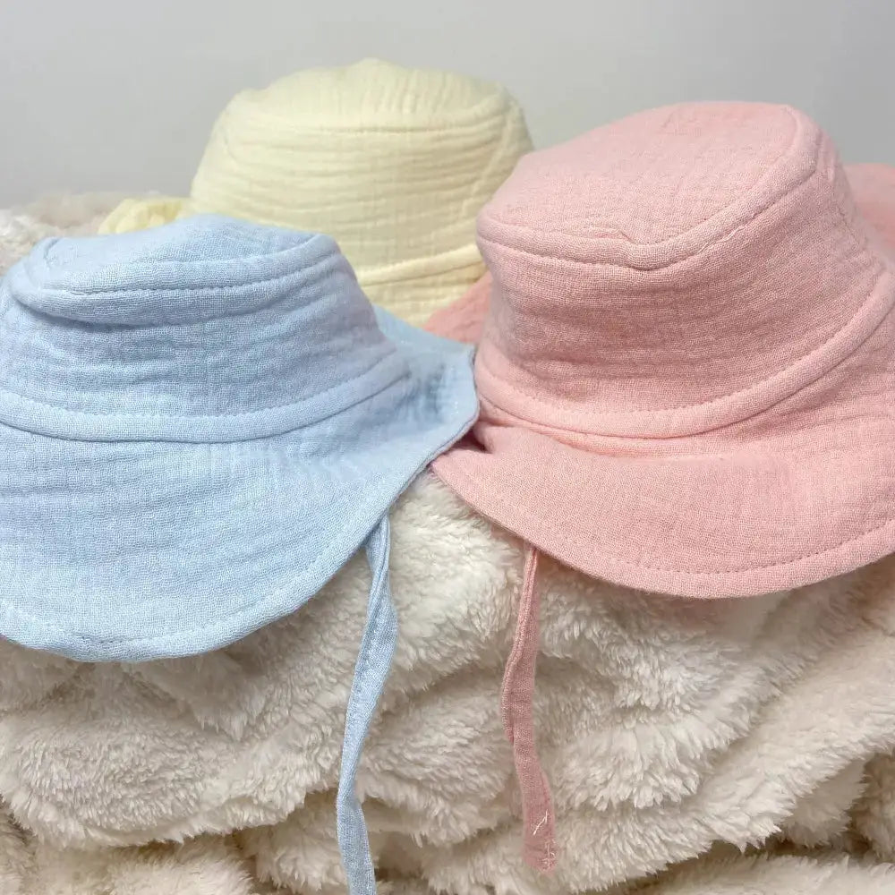 Baby Sun Hat from Breathable Cotton Muslin