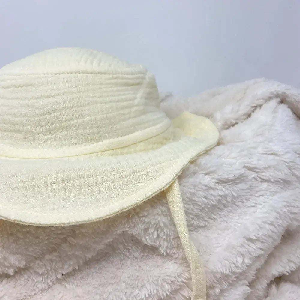 Baby Sun Hat from Breathable Cotton Muslin